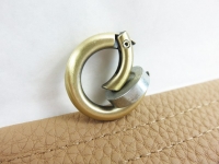 Ring - carabiner hook - model "Frango" 20 mm old brass / small
