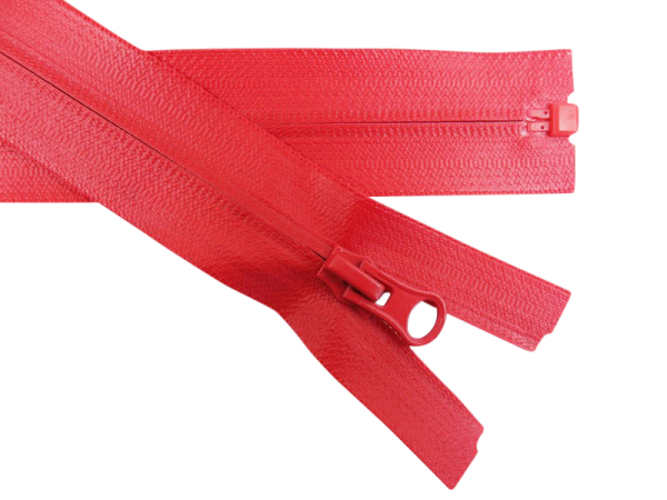 Waterproof outdoor jacket zipper - divisible 70cm red