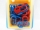 24 stitch markers - red and blue