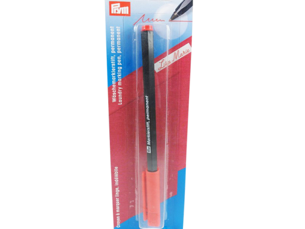 Prym laundry marking pen permanent red