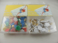 Plastic covered tacks
