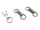 Metal clasp / metal clasp model "Donell" 21 x 60 mm