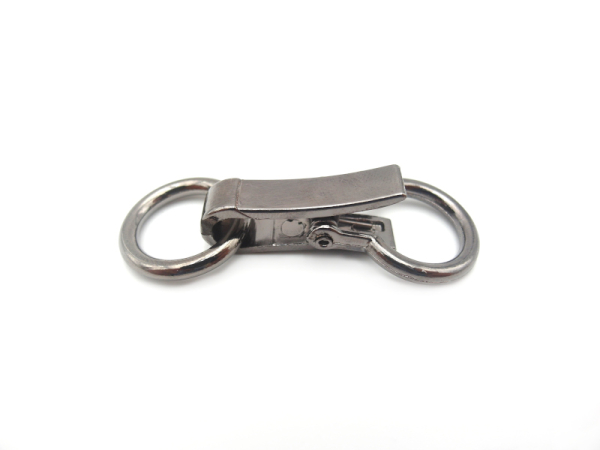 Metal clasp / metal clasp model "Donell" 21 x 60 mm platinum
