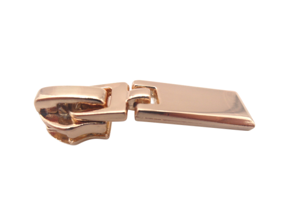 Taschenzipper / Zipper Nr. 7 Modell "Brilliant" LUX-roségold-light