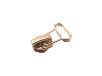 Taschenzipper mit Schlaufendurchzug / Zipper Nr. 7 Modell "Brilliant-LOOP"- roségold-light