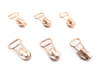 Taschenzipper mit Schlaufendurchzug / Zipper Nr. 7 Modell "Brilliant-LOOP"- roségold-light