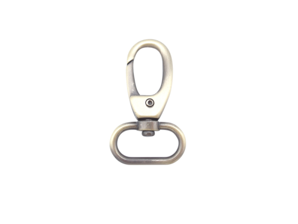 Carabiner hook 25mm model "Tiger" old brass (brushed)