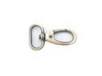 Carabiner hook 25mm model "Tiger" old brass (brushed)