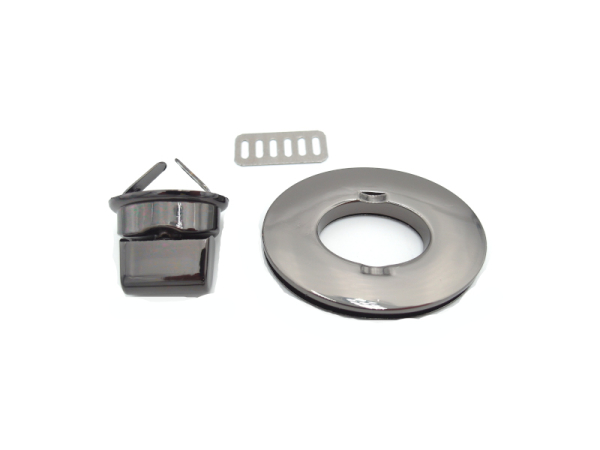 Taschenverschluss Modell "Eye" 54 x 40 mm platinium
