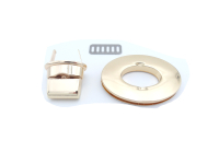 Bag clasp model "Eye" 54 x 40 mm gold
