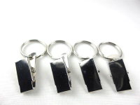 Metal clip with ring