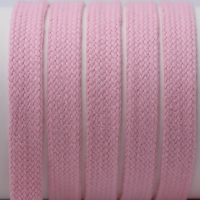 Flachkordel / Schlauchkordel - 100 % Baumwolle - 18 mm rosa