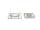 Handmade-Label zum Anstecken - 29 x 14mm silber