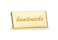 Handmade label for pinning - 29 x 14mm gold