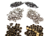 Set of 100 hollow rivets 9 x 8mm