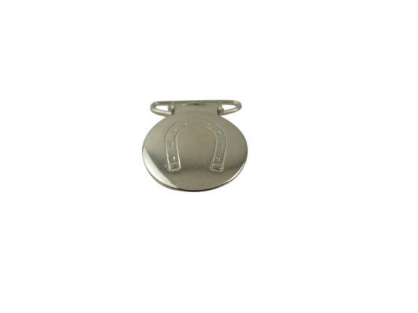 Suspender clip round 25 mm horseshoe