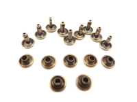 100er-Set Hohlnieten 9 x 8mm altmessing