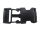 Plastic buckle - 30 mm / straight shape black