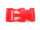 Plastic buckle - 30 mm / straight shape red