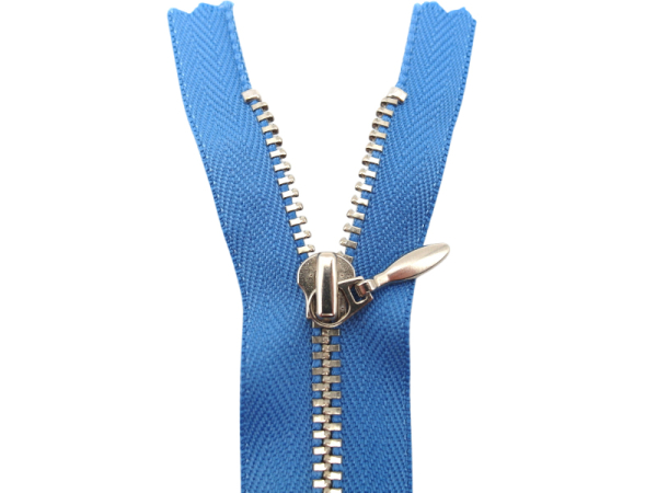 YKK zipper for hip pants 12cm - not separable azure blue