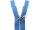 YKK zipper for hip pants 12cm - not separable azure blue