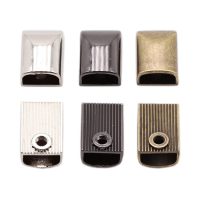 Zipper ends set of 10 for bags - end pieces with screws