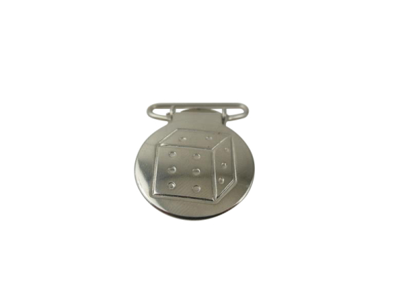 Suspender clip round 25 mm cube