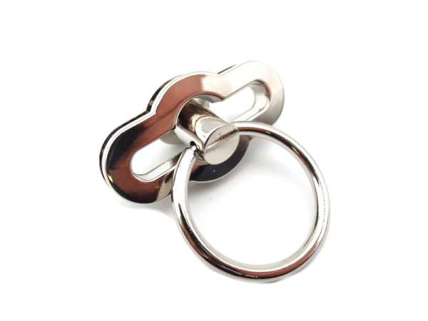 Bag closure model "Eyecatcher" - 5.3 x 2.8 cm silver
