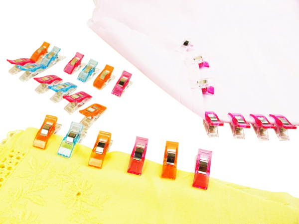 GROßPACKUNG - Stoffklammern - S - Wonder Clips 50 Stück + 2 Gratis Bunt-Mix 27 x 10 mm