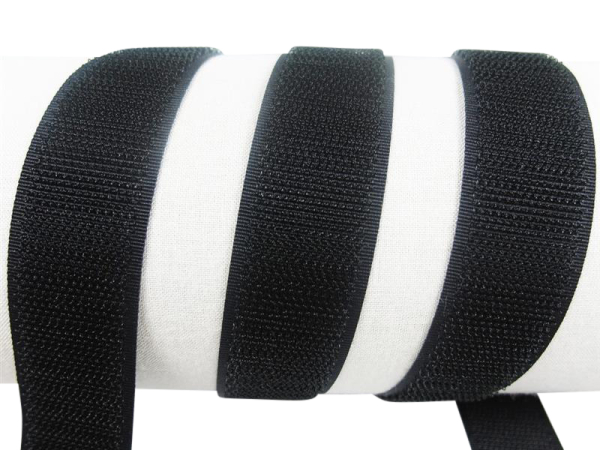 Klettband-Klettseite zum Aufnähen 100 mm schwarz