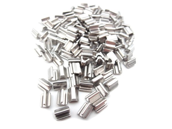 Zipper stopper from YKK for metal teeth and Vislon with 10-12mm spiral - 10 pieces silver