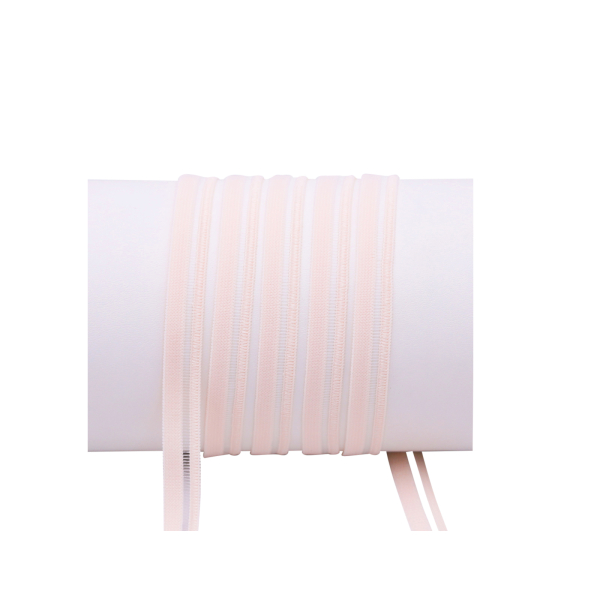 Elastic band mesh bra band (30m - loose) 10 x 3 m pieces - light apricot