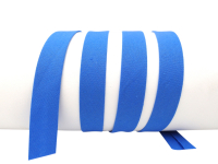 Bias tape / binding made of cotton - width 18 mm blue