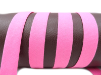 Schrägband / Einfassband aus Baumwolle - Breite 18 mm kräftiges rosa