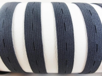 Buttonhole elastic band - hole elastic band - 25 mm black