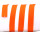 Bias tape / binding made of cotton - width 18 mm orange