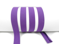 Bias tape / binding made of cotton - width 18 mm purple