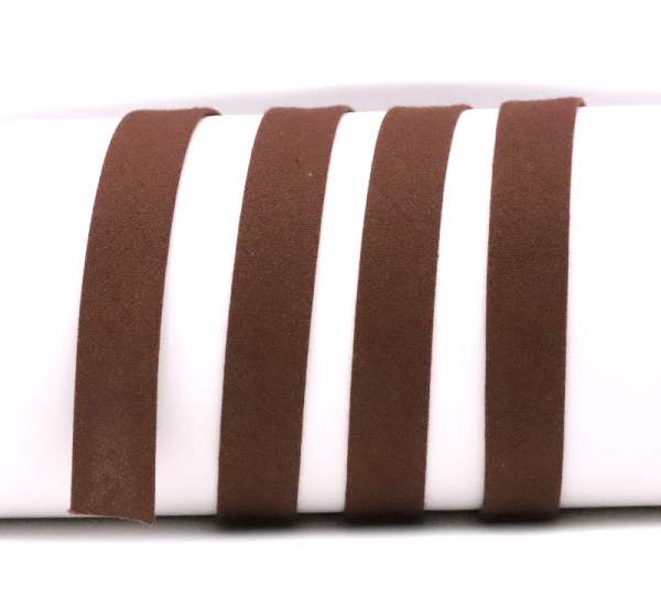 Bias tape / binding made of cotton - width 18 mm chocolate brown