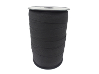 Twill ribbon 200m on a roll black - 20mm
