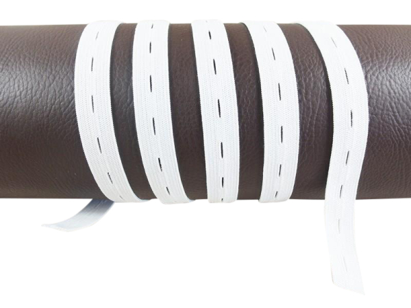 Buttonhole elastic band - hole elastic band - 20 mm white