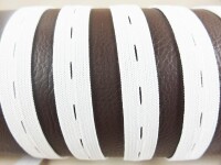 Buttonhole elastic band - hole elastic band - 20 mm white