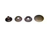 Snap fasteners "Point" - ring spring "Sport + Camping" large pack of 100 17 mm / without tools old brass