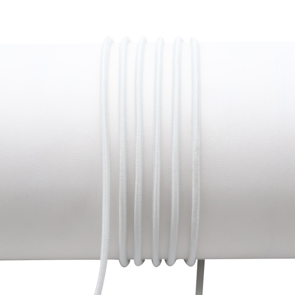 Gummikordel 3 mm weiß