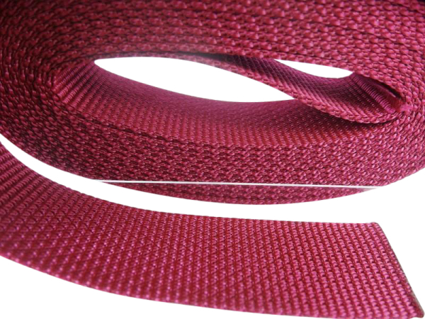 Top quality bag straps 15 mm burgundy red