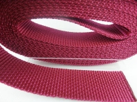 Top quality bag straps 15 mm burgundy red