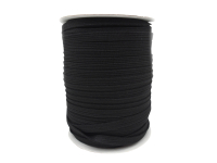 200m rubber cord/rubber band - width 4 mm black