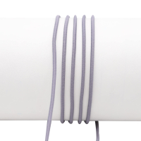 Rubber cord 3 mm silver gray