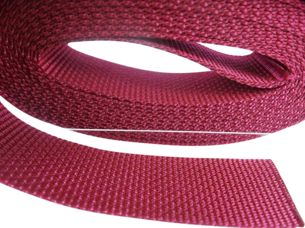 Taschengurtbänder in Top-Qualität 20 mm bordeauxrot