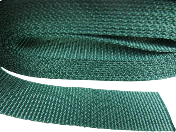 50m roll of webbing/bag webbing width 30mm polypropylene/thickness 1.7mm/model GERMANY pine green