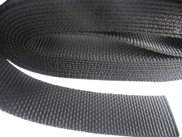 50m roll of webbing/bag webbing width 30mm polypropylene/thickness 1.7mm/model GERMANY black